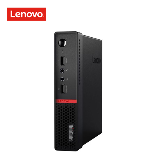 Lenovo ThinkCentre M715q (2nd Gen) 10VL Thin client - tiny - 1 x A6 PRO-8570E / 3 GHz - RAM 4 GB - SSD 32 GB - Radeon R5 - GigE - WLAN: 802.11ac, Bluetooth 4.2 - Lenovo Terminal Operating System V2 - monitor: none - keyboard: US - black 