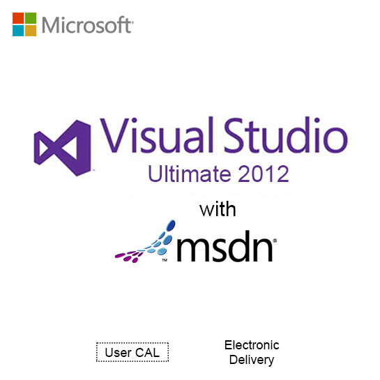 Microsoft Visual Studio Ultimate 2012 with MSDN Box pack - 1 user - DVD - Win - English Software Assurance,Software Licensing,Subscription License