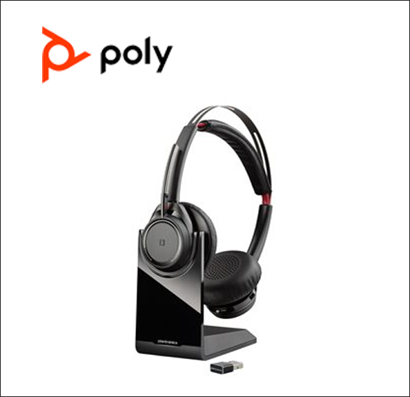 Poly Plantronics Voyager Focus UC B825-M - Headset - on-ear - Bluetooth - wireless - active noise canceling 