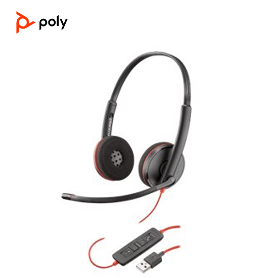 Poly Plantronics Blackwire C3220 USB - 3200 Series - headset - on-ear - wired - USB - noise isolating 