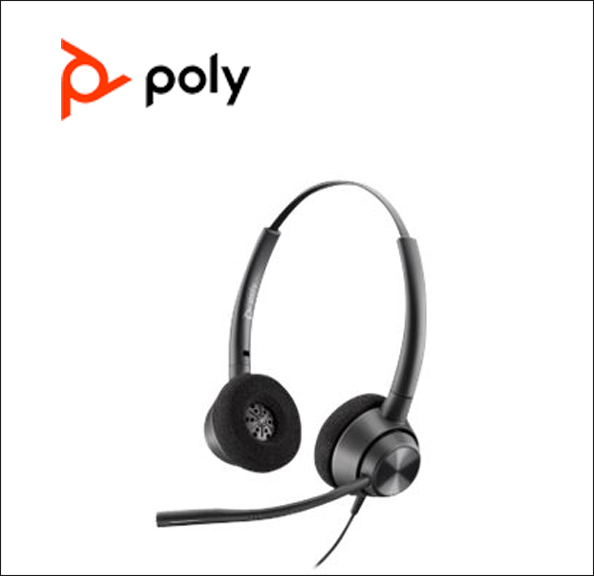 Poly EncorePro 320, QD 300 Series - headset - on-ear - wired - Quick Disconnect 