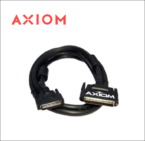 Axiom SCSI external cable - 68 pin VHDCI (M) to HD-68 (M) - 6 ft - for HPE 1/8 G2 Tape Autoloader; StorageWorks Rack-Mount Kit Ultrium 920 