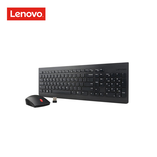 Lenovo Essential Wireless Combo Keyboard and mouse set - wireless - 2.4 GHz - Spanish - Latin America - for 14e Gen 2; IdeaCentre 5 14; ThinkCentre M90s Gen 2; ThinkPad L15 Gen 2; P1 (4th Gen) 