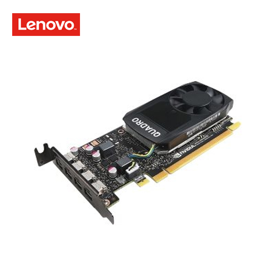 NVIDIA Quadro P1000 Graphics card - Quadro P1000 - 4 GB GDDR5 low profile - 4 x Mini DisplayPort - for ThinkStation P320 30BJ (SFF), 30BK (SFF), 30BS (SFF); P330 30C7 (SFF), 30C8 (SFF), 30CA (SFF); P330 (2nd Gen) 30D2 (SFF), 30D4 (SFF) 