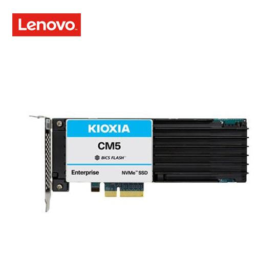 KIOXIA CM5-V Mainstream Solid state drive - 1.6 TB - internal - PCIe card (HHHL) - PCI Express 3.0 x4 (NVMe) - for ThinkSystem SR570; SR590; SR630; SR650; SR850; SR860; SR950 