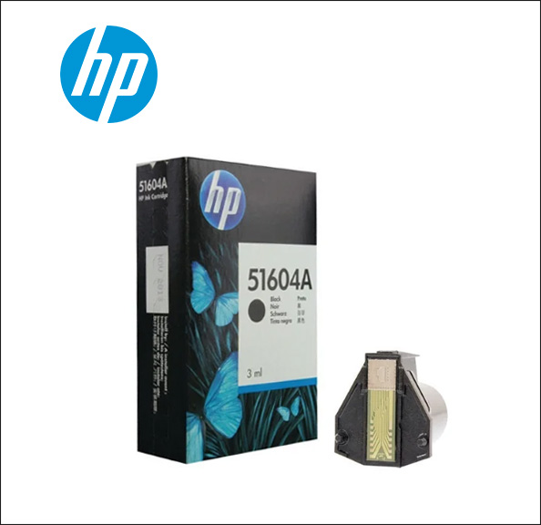 HP 3 ml - black - original - ink cartridge - for QuietJet Plus; ThinkJet 