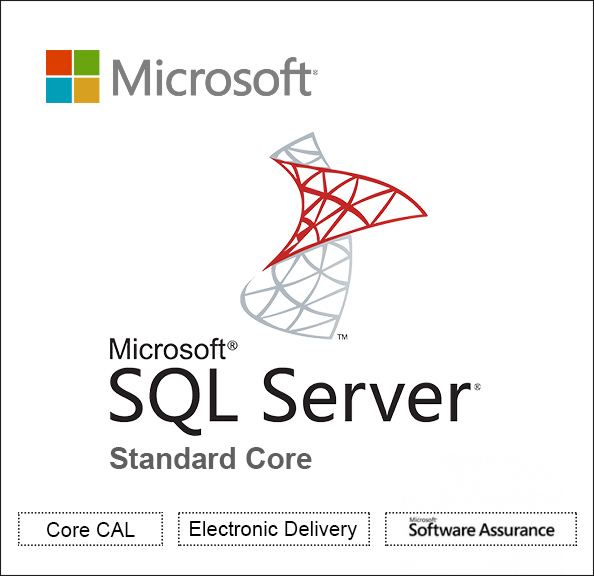 Microsoft SQL Server Standard Core Edition License & software assurance - 2 cores - Open Value - additional product, 3 Year Acquired Year 1 - Win - Single Language Software Insurance,Subscription License,Software Licensing,Software Assurance