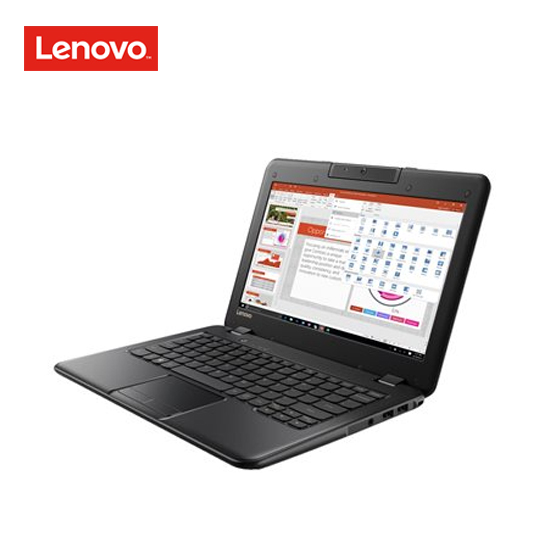 Lenovo 100e (1st Gen) 81CY Celeron N3450 / 1.1 GHz - Win 10 Pro 64-bit - 4 GB RAM - 128 GB eMMC - 11.6" 1366 x 768 (HD) - HD Graphics 500 - Wi-Fi, Bluetooth - black - kbd: US 