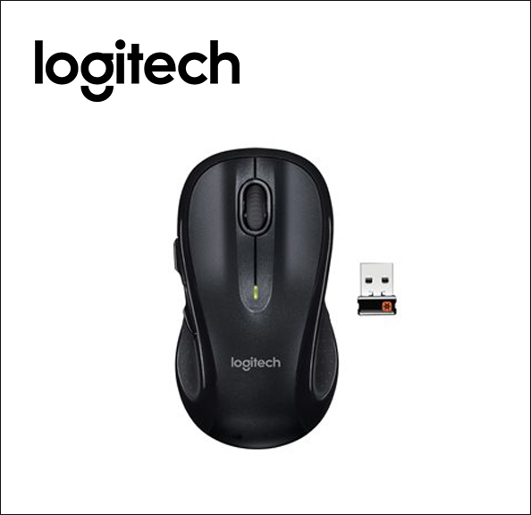 Logitech M510 Mouse - right-handed - laser - 7 buttons - wireless - 2.4 GHz - USB wireless receiver 