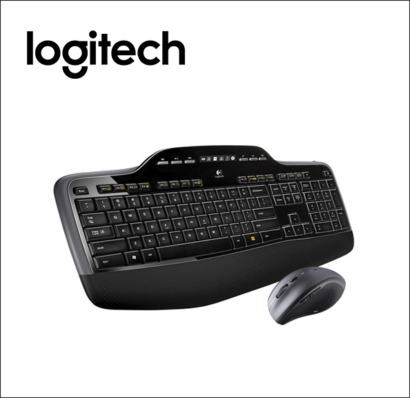 Logitech Wireless Desktop MK710 Keyboard and mouse set - wireless - 2.4 GHz - English 