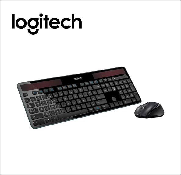Logitech Wireless Solar Combo MK750 Keyboard and mouse set - wireless - 2.4 GHz 