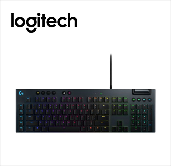 Logitech G815 LIGHTSYNC RGB Mechanical Gaming Keyboard GL Linear - Keyboard - backlit - USB - key switch: GL Linear