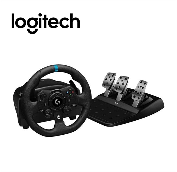 Logitech G923 Wheel and pedals set - wired - for PC, Microsoft Xbox One, Microsoft Xbox Series S, Microsoft Xbox Series X 