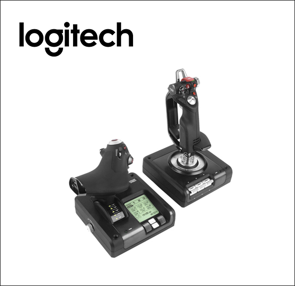 Logitech X52 Professional H.O.T.A.S. Joystick and throttle - wired - for PC 