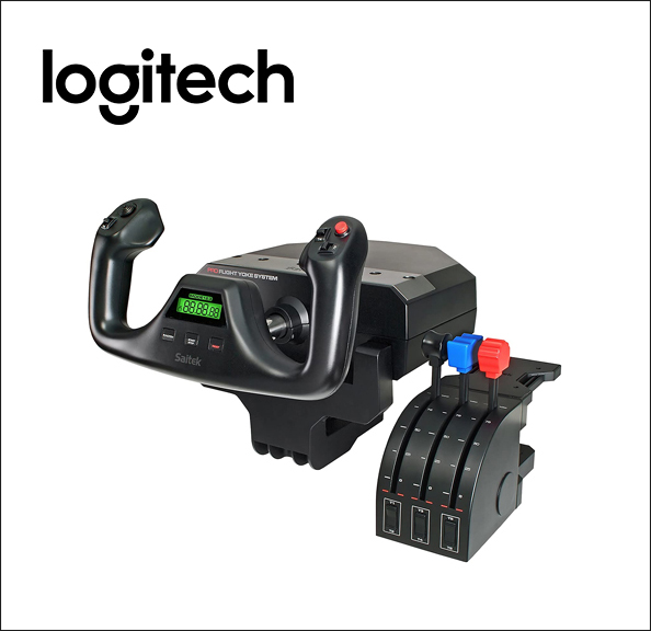 Logitech Flight Yoke System Yoke and throttle - wired - for PC 
