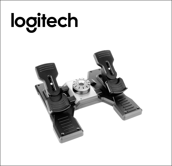 Logitech Flight Rudder Pedals Pedals - wired - for PC 