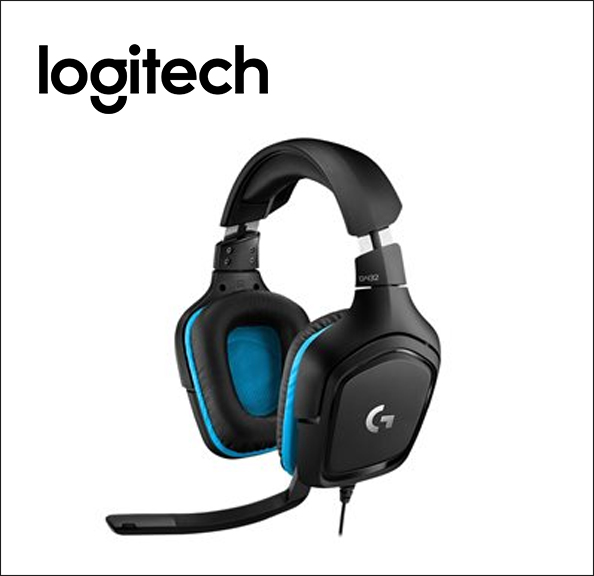 Logitech Gaming Headset G432 Headset - 7.1 channel - full size - wired - USB, 3.5 mm jack - black 