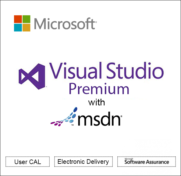 Microsoft Visual Studio Premium with MSDN Step-up license & software assurance - 1 user - upgrade from MS Visual Studio Professional with MSDN - promo - Open Value - additional product, 1 Year Acquired Year 1 - Win - All Languages 