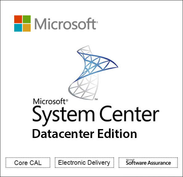 Microsoft System Center Datacenter Edition Step-up license & software assurance - 2 cores - upgrade from Standard Edition - Open Value - level D - additional product, 1 Year Acquired Year 1 - Win - Single Language Subscription License,Software Assurance,Software Licensing