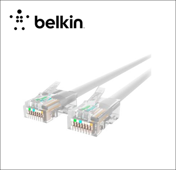 Belkin 7ft CAT6 Ethernet Patch Cable Snagless, RJ45, M/M, White Patch cable - RJ-45 (M) to RJ-45 (M) - 7 ft - UTP - CAT 6 - molded, snagless - white - B2B - for Omniview SMB 1x16, SMB 1x8; OmniView SMB CAT5 KVM Switch 