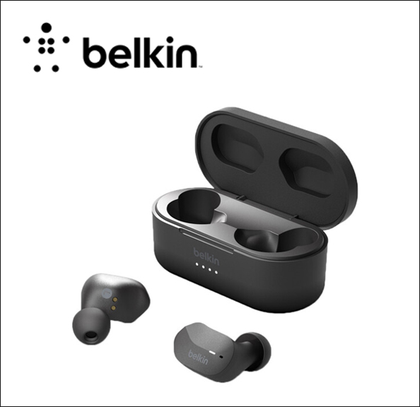 Belkin SoundForm True wireless earphones with mic - in-ear - Bluetooth - black 