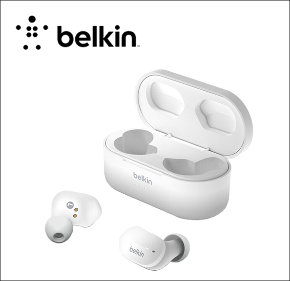 Belkin SoundForm  True wireless earphones with mic - in-ear - Bluetooth - white 