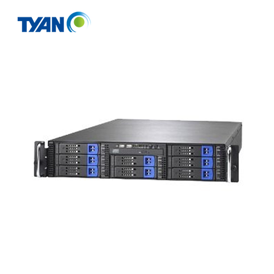 Tyan Tank TA26 B5380T26V8HR Server - rack-mountable - 2U - 2-way - no CPU - RAM 0 GB - SCSI - hot-swap 3.5" bay(s) - no HDD - ATI ES1000 - GigE - monitor: none 
