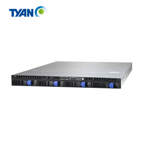 Tyan Tank GT24 B8226G24W4H Server - rack-mountable - 1U - 2-way - no CPU - RAM 0 GB - SATA/SAS - hot-swap 3.5" bay(s) - no HDD - DVD - ASPEED AST2050 - GigE - no OS - monitor: none 