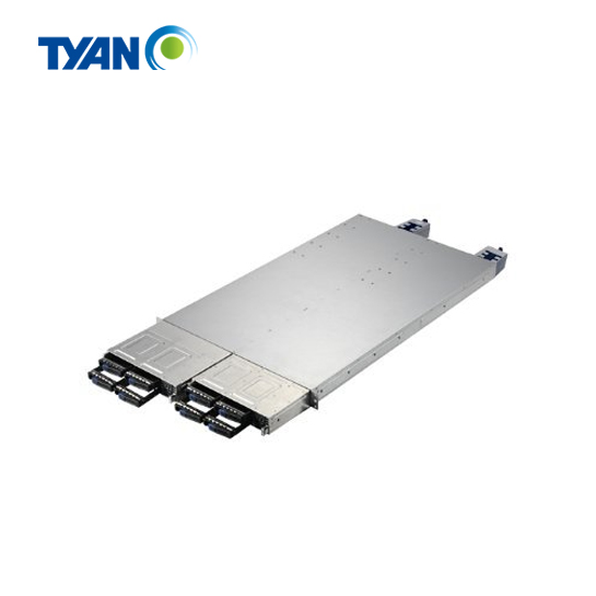Tyan YR190B8228 Server - rack-mountable - 1U - 2-way - no CPU - RAM 0 GB - SATA - hot-swap 2.5" bay(s) - no HDD - ASPEED AST2050 - GigE - no OS - monitor: none 