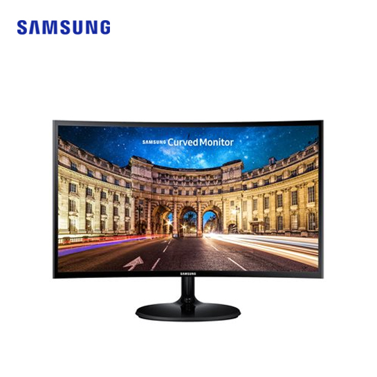 Samsung C27F390FHN CF390 Series - LED monitor - curved - 27" - 1920 x 1080 Full HD (1080p) - VA - 250 cd/m² - 3000:1 - 4 ms - HDMI, VGA - high glossy black 