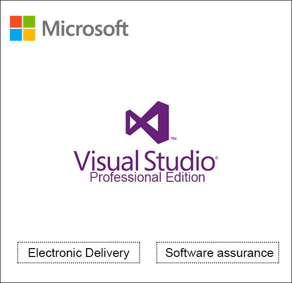 Microsoft Visual Studio Professional Edition License & software assurance - 1 user - Open Value Subscription - level E - additional product, annual fee - Win - All Languages Software Insurance,Software Assurance,Software Licensing
