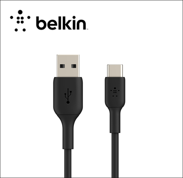 Belkin BOOST CHARGE USB cable - USB-C (M) to USB (M) - 6.6 ft - black 