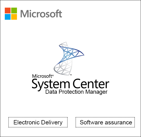 Microsoft System Center Data Protection Manager Enterprise Server ML License & software assurance - 1 operating system environment (OSE) - Open Value Subscription - level E - additional product, annual fee - Win - All Languages   Software Assurance,Software Licensing