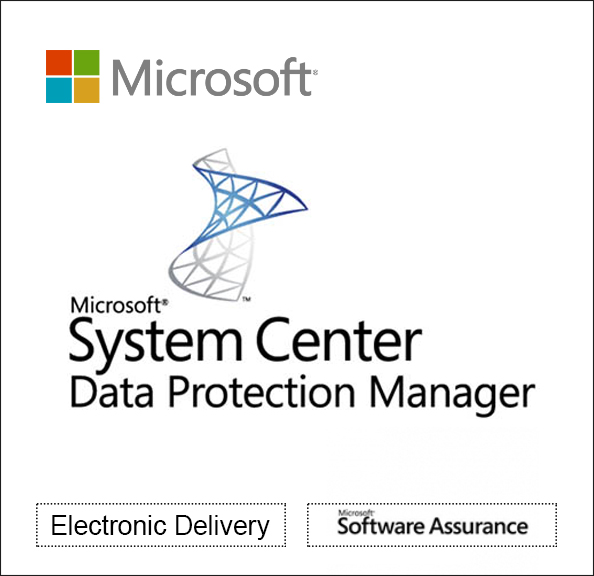 Microsoft System Center Data Protection Manager Standard Server ML License & software assurance - 1 operating system environment (OSE) - Open Value - additional product, 1 Year Acquired Year 1 - Win - Single Language Software Assurance,Software Licensing