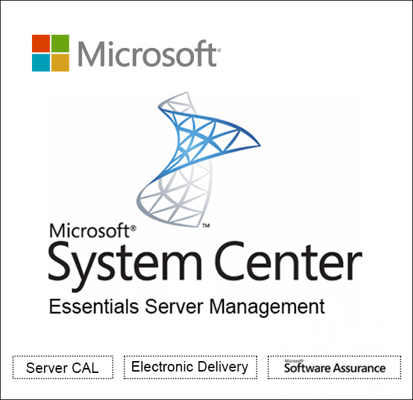 Microsoft System Center Essentials Server Management License License & software assurance - 1 server - Open Value - additional product, 1 Year Acquired Year 1 - Win - English Software Licensing
