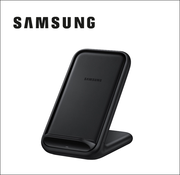 Samsung Wireless Charger Stand EP-N5200 Wireless charging stand + AC power adapter - 15 Watt - 1.67 A - FC 2.0 - black 