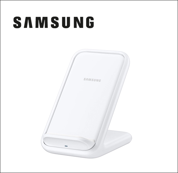 Samsung Wireless Charger Stand EP-N5200 Wireless charging stand + AC power adapter - 15 Watt - 1.67 A - FC 2.0 - white 