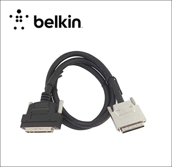 Belkin External SCSI III Ultra Fast and Wide Cable with Thumbscrews SCSI external cable - HD-68 (M) to 68 pin VHDCI (M) - 30 ft - stranded, thumbscrews 