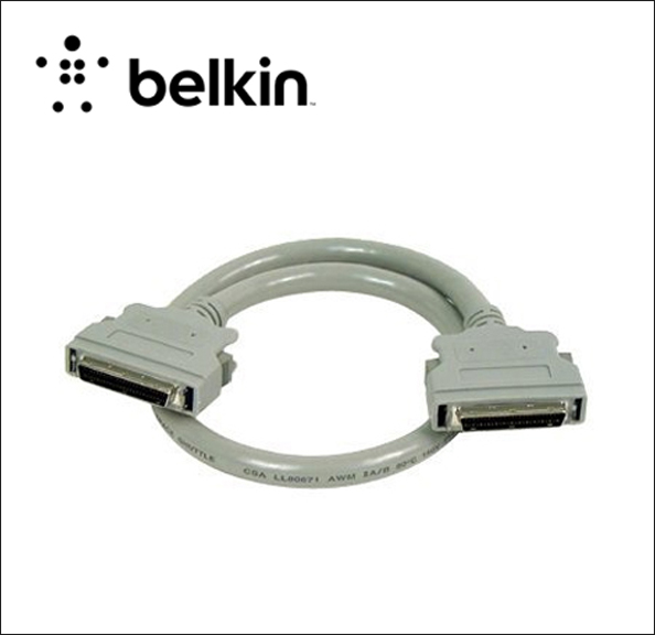 Belkin Pro Series SCSI II Cable SCSI external cable - HD-50 (M) to 50 pin Centronics (M) - 2 ft - stranded 