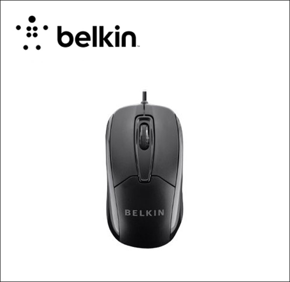 Belkin Wired Ergonomic Mouse Mouse - optical - 3 buttons - wired - USB - B2B 