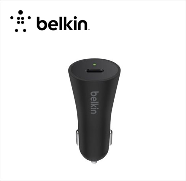 Belkin BOOST CHARGE Car Charger Car power adapter - 27 Watt (USB-C) - black 
