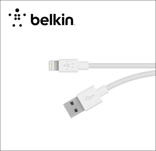Belkin MIXIT ChargeSync Cable Lightning cable - Lightning (M) to USB (M) - 4 ft - white (pack of 2) - for Apple iPad/iPhone/iPod (Lightning) 