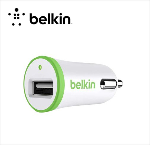 Belkin BOOST UP Car Charger Car power adapter - 12 Watt - 2.4 A (USB) - green 