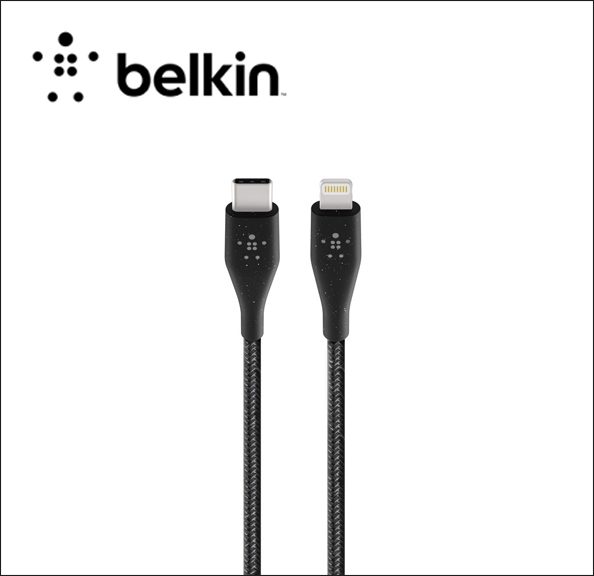 Belkin BOOST CHARGE Lightning cable - USB-C male to Lightning male - 4 ft - black - for Apple iPad/iPhone/iPod (Lightning) 