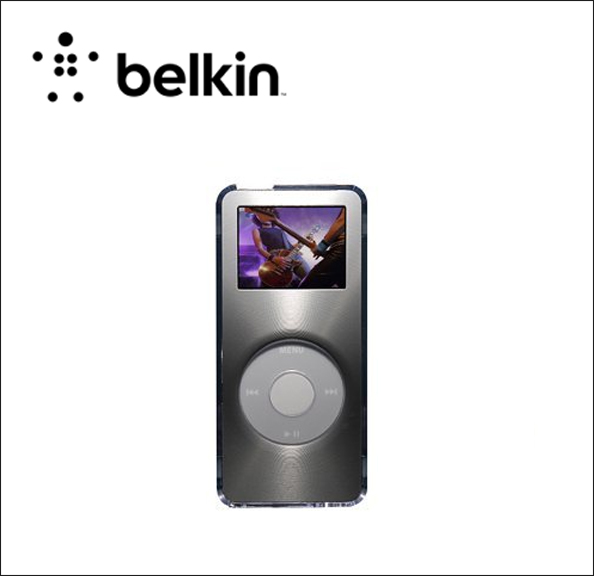 Belkin Acrylic Case Case for player - acrylic - brushed metal - for Apple iPod nano (1G) 