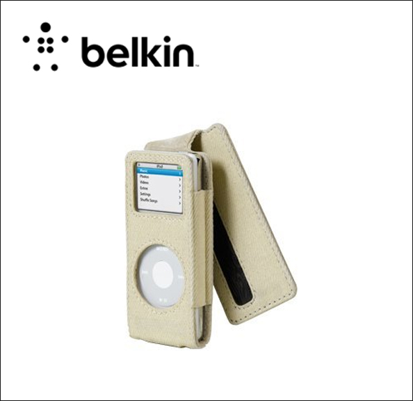 Belkin Canvas Flip Case for iPod nano Case for player - canvas - for Apple iPod nano (1G) 