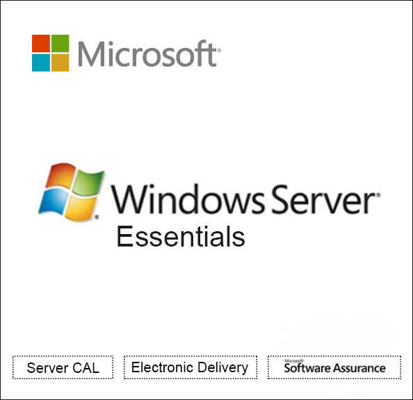 Microsoft Windows Server Essentials Software assurance - 1 server - Open Value - additional product, 3 Year Acquired Year 1 - Single Language Software Licensing
