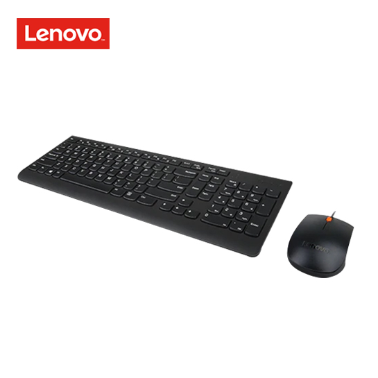Lenovo 300 USB Combo Keyboard and mouse set - USB - US - for IdeaCentre AIO 3 24; 3 27; 5 24; 5 27; IdeaCentre G5 14AMR05; ThinkBook Plus G2 ITG 