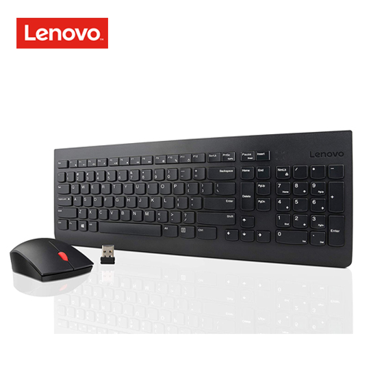 Lenovo 510 Keyboard and mouse set - wireless - 2.4 GHz - US - black - for IdeaCentre AIO 330-20; IdeaPad 330-14; ThinkBook 13s G3 ACN; 14 G3 ACL; 15 G3 ACL 