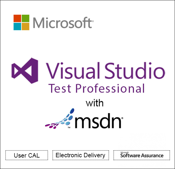 Microsoft Visual Studio Test Professional with MSDN License & software assurance - 1 user - Open Value - additional product, 1 Year Acquired Year 1 - Win - All Languages Software Licensing,Software Assurance